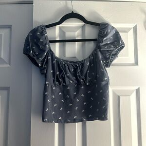 Hollister Gray Crop Top